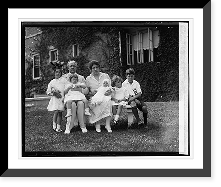 Sec. & Mrs. Davis with Jean, Jane, Jewell, Joan, Jimmie, 7/7/26 - 2 Classic, Vintage Wall Art