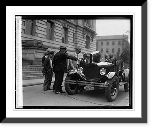 Historic Framed Print, Ford Motor Co. Marine Car at Dist. Bldg., [9/14/26],  17-7/8" x 21-7/8"