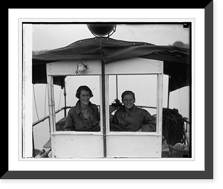 Historic Framed Print, June Fortlage & Betty Crossette, 8/25/26,  17-7/8" x 21-7/8"