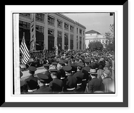 Navy Day Walter B. Howe talk at Munitions Bldg., 10/27/26, Historic Reproduction