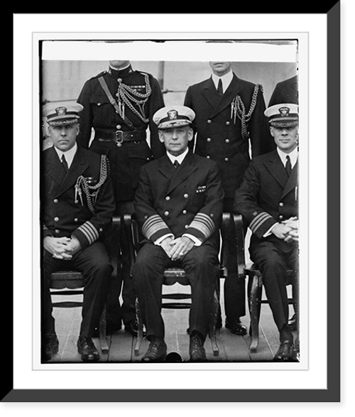 Historic Framed Print, Adm'l. C.S. Williams, 1/5/27,  17-7/8" x 21-7/8"