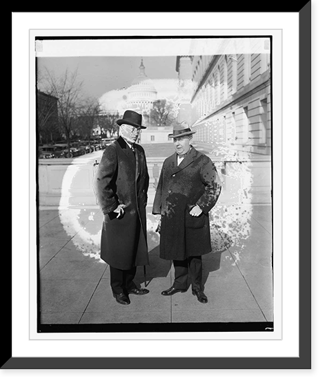 Historic Framed Print, Col. Lincoln C. Andrews & Roy G. Haines, 1/11/27,  17-7/8" x 21-7/8"