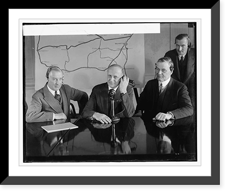 Opening of new trans continental phone line, 1/17/27, Vintage Wall Art