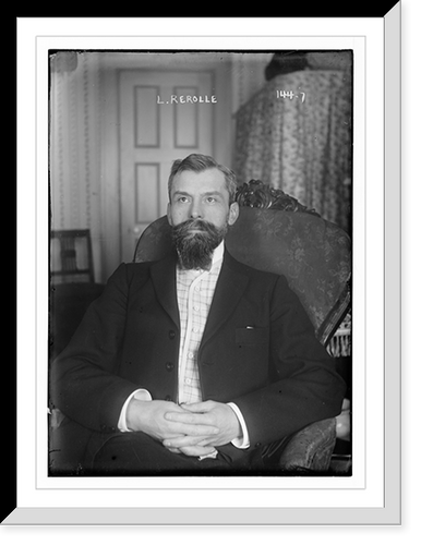 Lucien Rerolle, sitting - 2, Vintage Poster