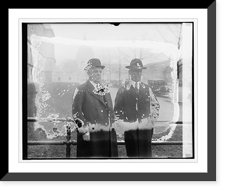 Historic Framed Print, Sen. Chas. S. Deneen & Col. Frank Smith, 1/18/27,  17-7/8" x 21-7/8"