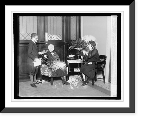 Mrs. Julius Kahn & Mrs. E.N. Rogers, 1/28/27, Antique Wall Art