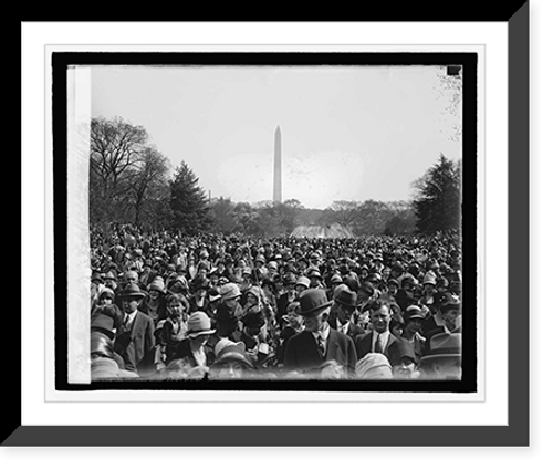 Historic Framed Print, Easter egg rolling, 4/18/27,  17-7/8" x 21-7/8"