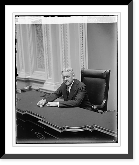 Historic Framed Print, Sen. Geo. H. Moses, 2/26/29 - 2,  17-7/8" x 21-7/8"