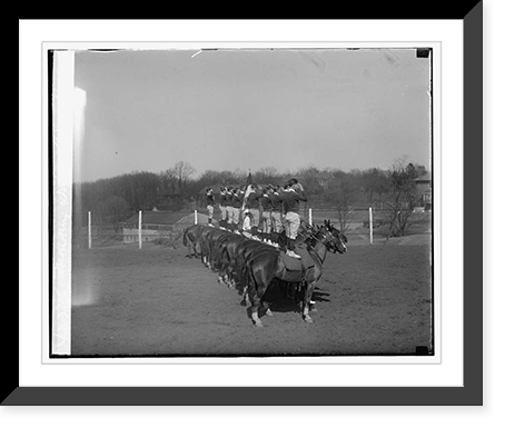 Monkey Drill, Ft. Myer, 3/13/29 - 2 Classic, Antique Print
