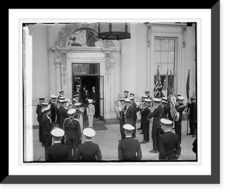 Young Australian League Band at White House, 3/7/29, Antique Poster