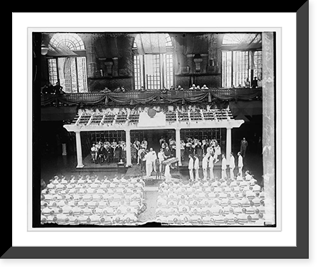 Historic Framed Print, Commencement exercises, Annapolis, 6/6/29 - 2,  17-7/8" x 21-7/8"