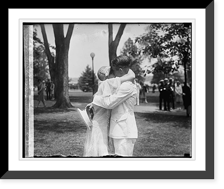 Historic Framed Print, Commencement exercises, Annapolis, 6/6/29 - 4,  17-7/8" x 21-7/8"