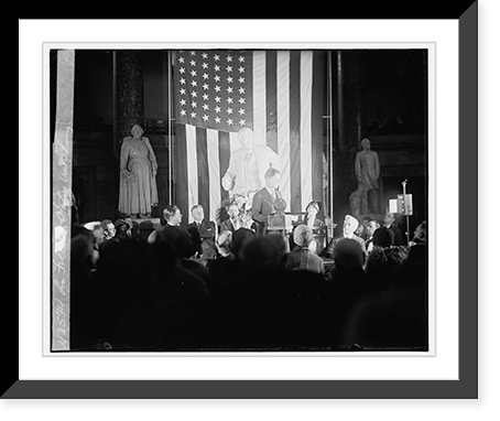 La Follette Statue unveiling, 4/29/29, Vintage Print