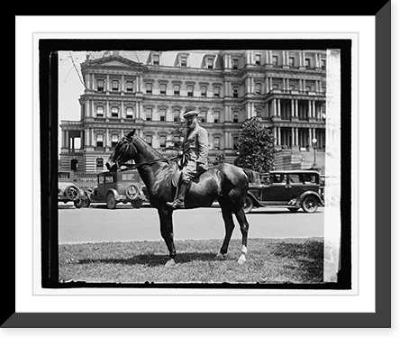 Historic Framed Print, Cong. Geo. H. Wickham, 7/9/29,  17-7/8" x 21-7/8"