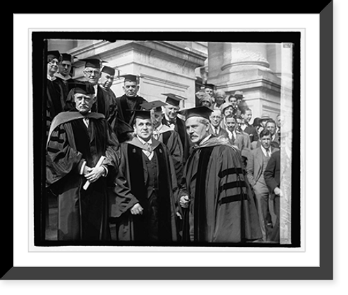 Historic Framed Print, Ramsay MacDonald at Geo. Wash. Univ., 10/9/29 - 2,  17-7/8" x 21-7/8"