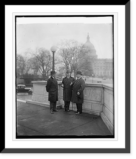 W.F.Kenney, Al Smith, Sen. Robt. Wagner, 12/13/29, Historic Reproduction