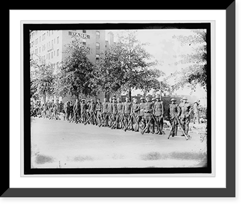 Historic Framed Print, Pershing parade, Sept. 17, 1919 - 3,  17-7/8" x 21-7/8"