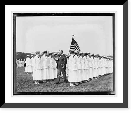 J. Daniels reviewing Yoeman & Marinettes mustering out, July 31, 1919, Vintage Wall Art