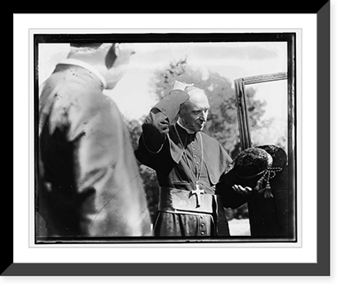Historic Framed Print, Cardinal Mercier at Catholic Univ., Conference of Bishops - 2,  17-7/8" x 21-7/8"