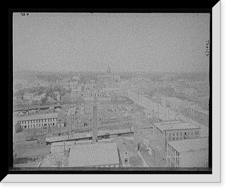 Historic Framed Print, Bird's-eye view from tower, Lansing, Mich.,  17-7/8" x 21-7/8"