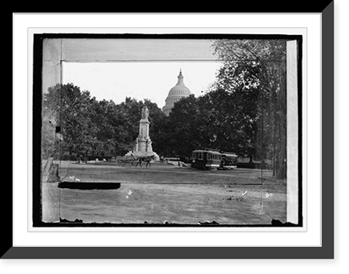 Historic Framed Print, Peace Monument,  17-7/8" x 21-7/8"