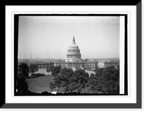 Historic Framed Print, Capitol from Library - 2,  17-7/8" x 21-7/8"