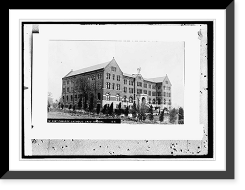 Historic Framed Print, Marist College, Catholic Univ., Brookl[and], D.C.,  17-7/8" x 21-7/8"