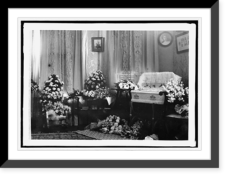 Historic Framed Print, Chas. F. Roberts, baby funeral,  17-7/8" x 21-7/8"
