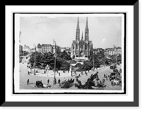 Historic Framed Print, Austria, Vienna. St. Steven's Cathedral,  17-7/8" x 21-7/8"