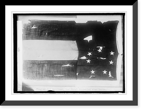 Historic Framed Print, Flag of the Merrimac,  17-7/8" x 21-7/8"