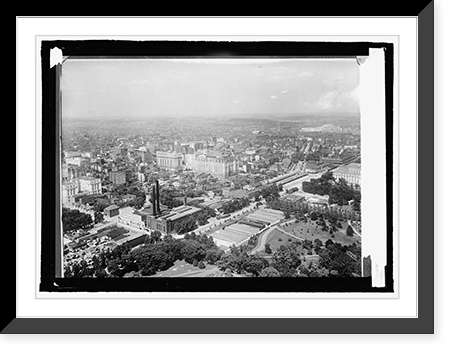 Looking toward P.O. Dept. from Monument, Antique Poster