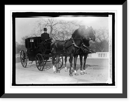 John Barry; drove for all Sectys of State from Evarts, Hayes Admin. to Robert? Lansing, Vintage Poster
