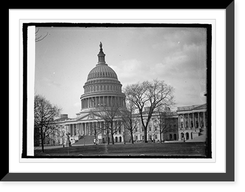 Historic Framed Print, U.S. Capitol - 8,  17-7/8" x 21-7/8"
