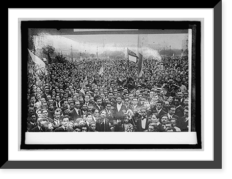 Celebrating the signing of the Armistice, 11/1/18, Buenos Aires, Argentina Classic, Antique Wall Art
