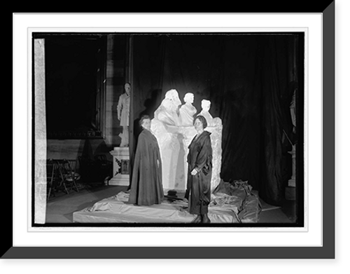Historic Framed Print, Unveiling Suffrage Memorial,  17-7/8" x 21-7/8"