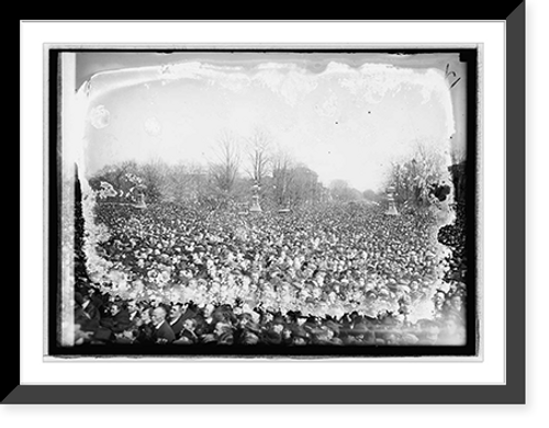 Historic Framed Print, Inauguration, 1921. Crowds,  17-7/8" x 21-7/8"