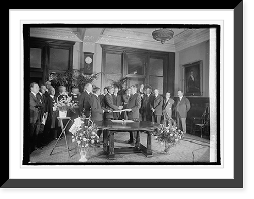 Historic Framed Print, Swearing of Hubert Work, [3/4/22],  17-7/8" x 21-7/8"