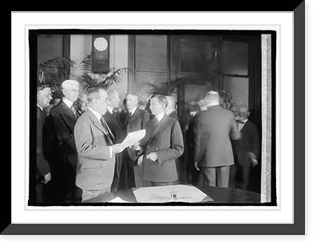 Will Hayes with Carl Reg, Antique Print