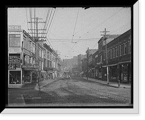 Historic Framed Print, Main Street, Gloucester, Mass.,  17-7/8" x 21-7/8"