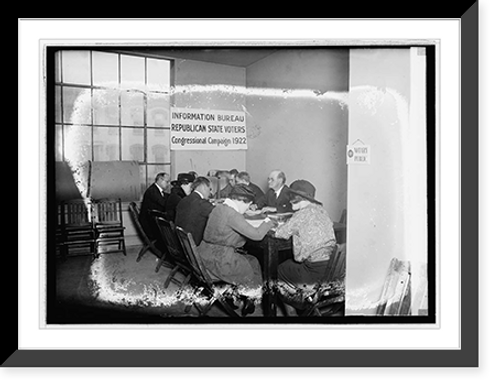 Historic Framed Print, Voting, 10/20/22,  17-7/8" x 21-7/8"