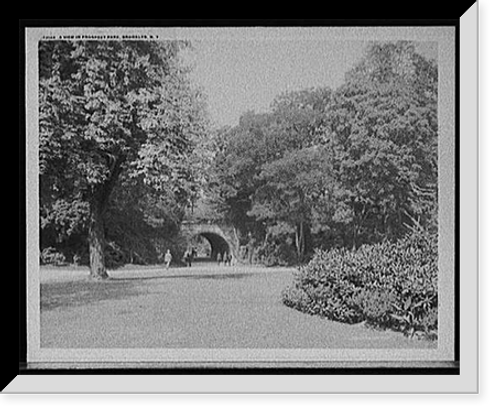 Historic Framed Print, A View in Prospect Park, Brooklyn, N.Y.,  17-7/8" x 21-7/8"