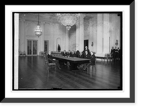 Historic Framed Print, Chile. Permission treaty exchange, 1/15/23,  17-7/8" x 21-7/8"