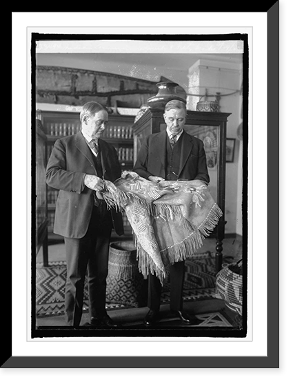 Indian Commissioner Burk & Secty. Work, 3/29/23, Historic Print