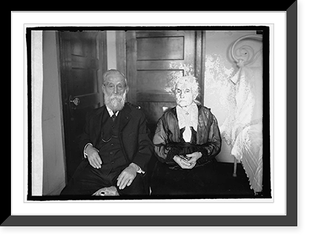 Historic Framed Print, Capt. & Mrs. J.R. Bowen, 10/13/23,  17-7/8" x 21-7/8"