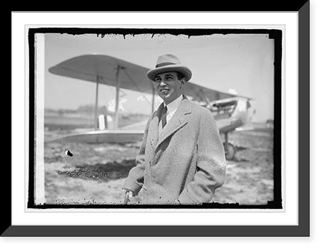 Historic Framed Print, Commander Juan Leguir, 4/25/23,  17-7/8" x 21-7/8"