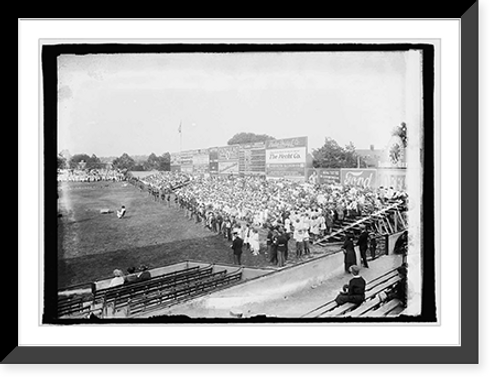 Historic Framed Print, [Memorial day ceremony, 1923] - 7,  17-7/8" x 21-7/8"