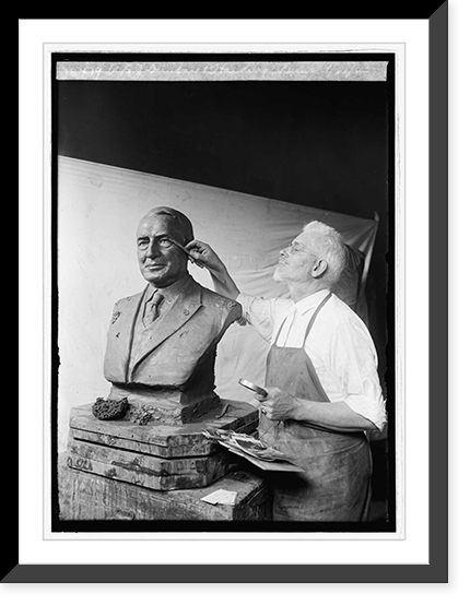 Historic Framed Print, U.S.J. Dunbar & Harding bust, 9/27/23 - 2,  17-7/8" x 21-7/8"