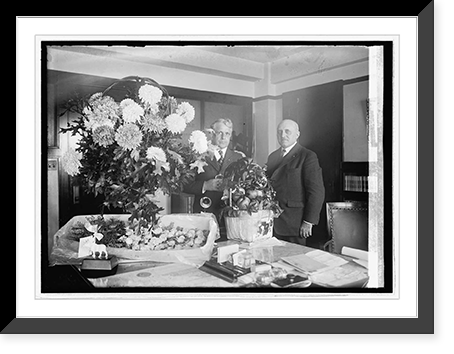 Historic Framed Print, Secty. Davis & [...] 50th anniversary, 10/27/23,  17-7/8" x 21-7/8"