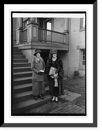 Mrs. Chas. E. Dietrich & Mrs. Pinchot, 12/7/23 Classic, Vintage Poster