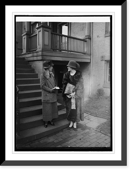 Mrs. Chas. E. Dietrich & Mrs. Pinchot, 12/7/23, Historic Print